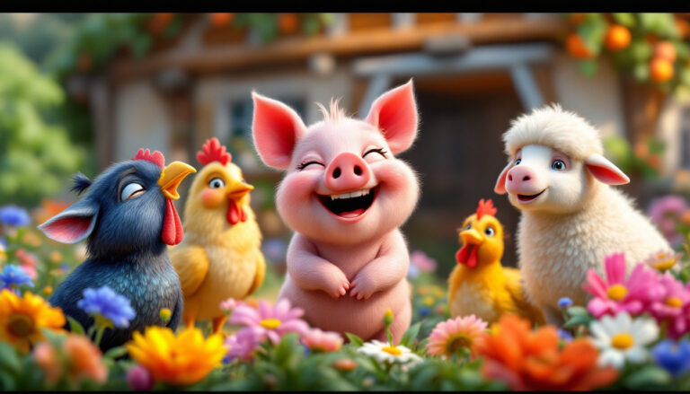 Fridolin, das glückliche Schweinchen