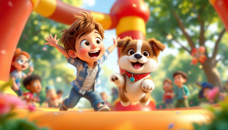 Tim und Bello im Abenteuerpark