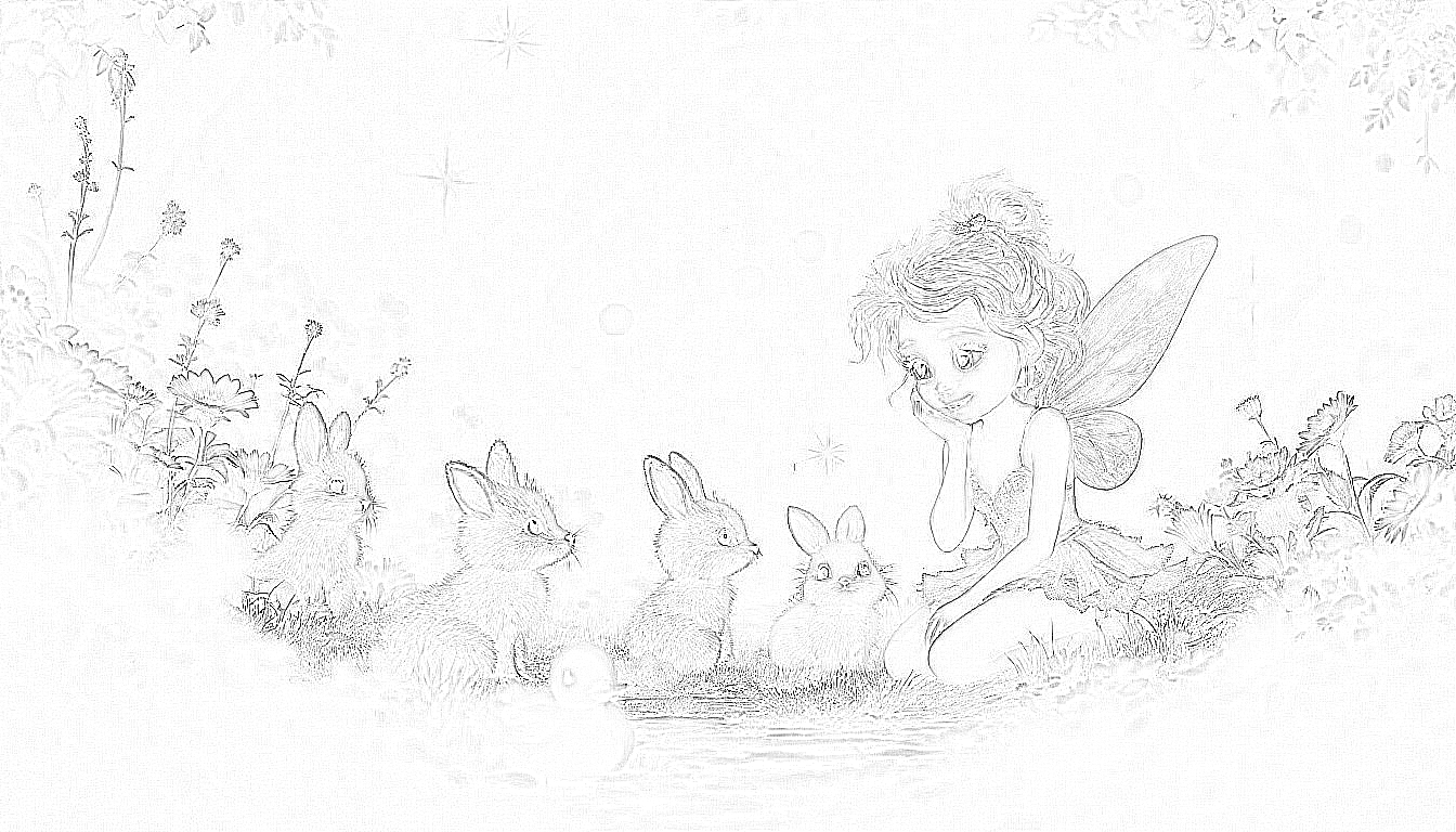 Die kleine Fee Mia hilft den Tieren des Waldes