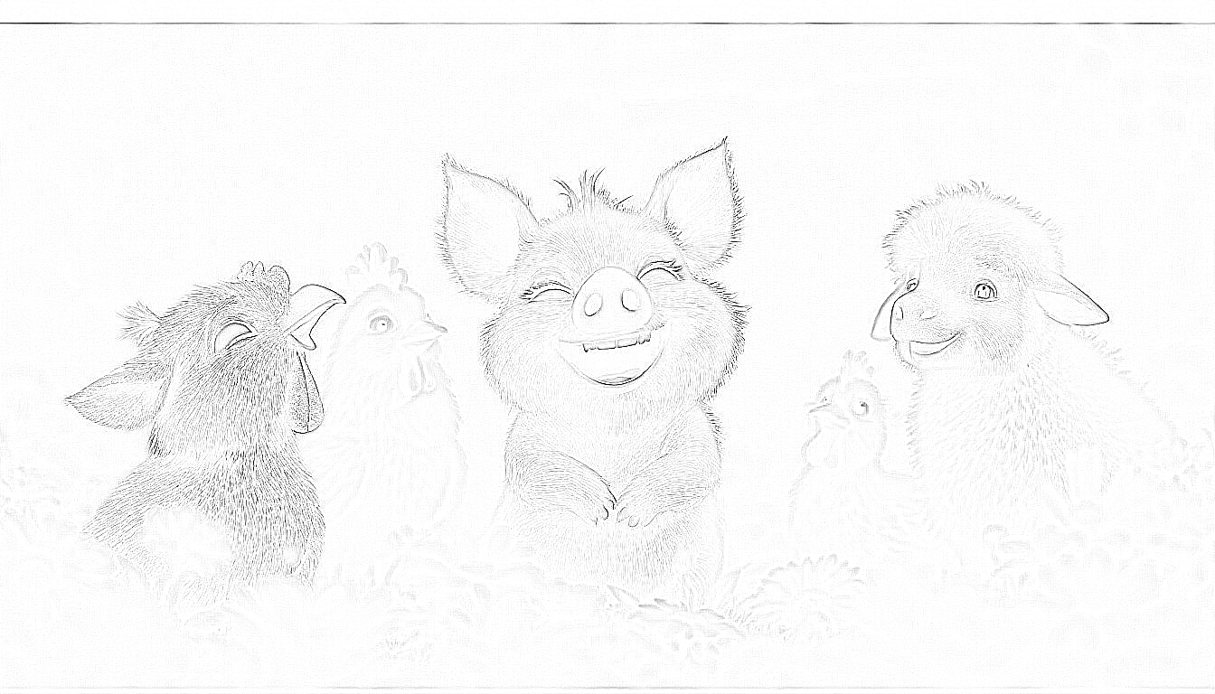 Fridolin, das glückliche Schweinchen